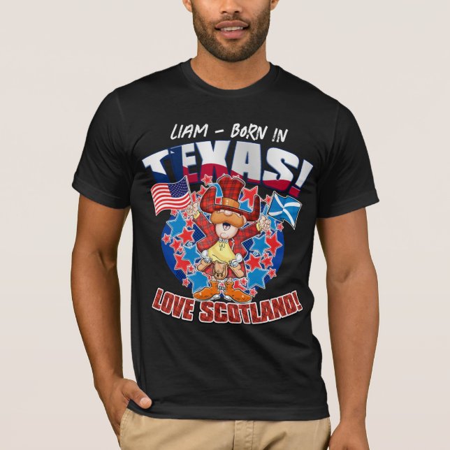 T-shirt NÉ AU TEXAS - LOVE SCOTLANDT-Shirt (Devant)