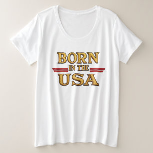 T-Shirt NÉ AUX ÉTATS-UNIS