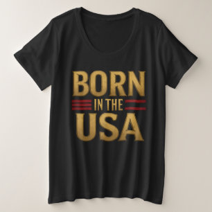 T-Shirt Né aux États-Unis