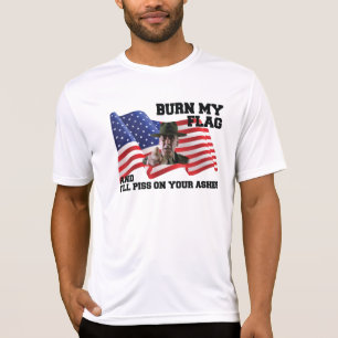 T-shirt Ne brûlez pas mon drapeau