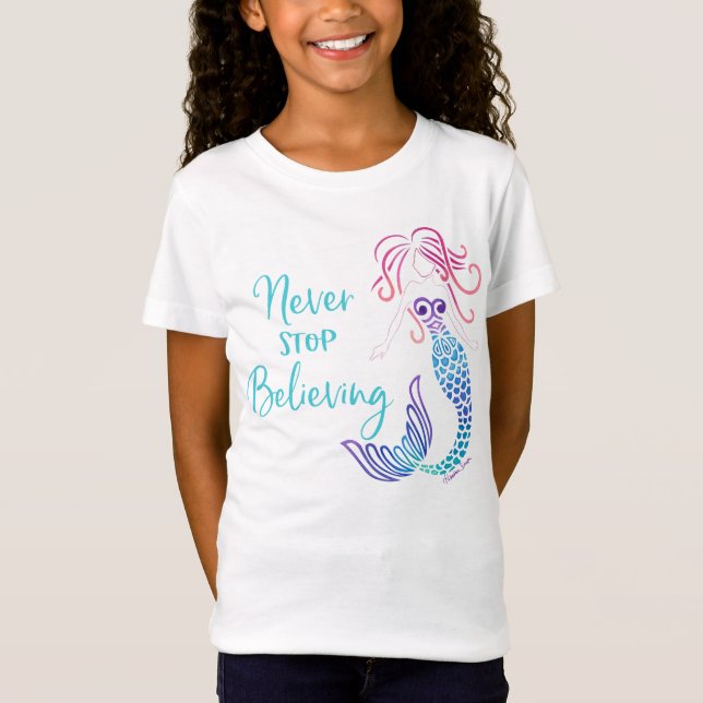 T-Shirt Ne cessez jamais la croyance (Devant)