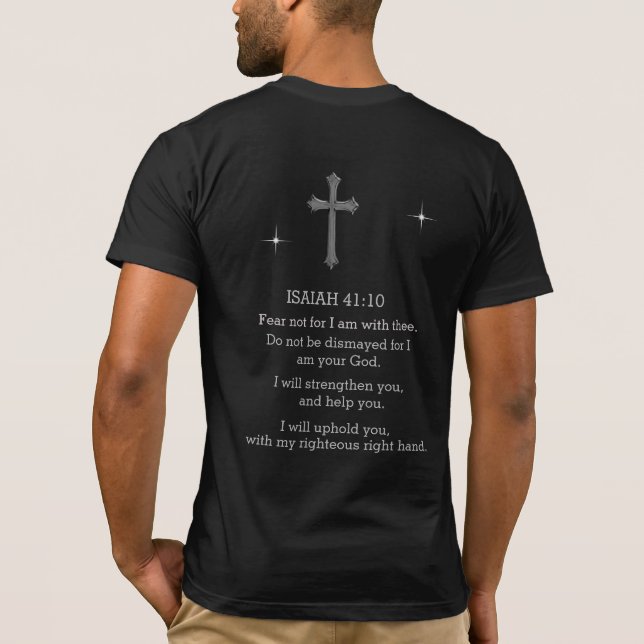 T-shirt Ne crains pas car je suis avec toi (Dos)