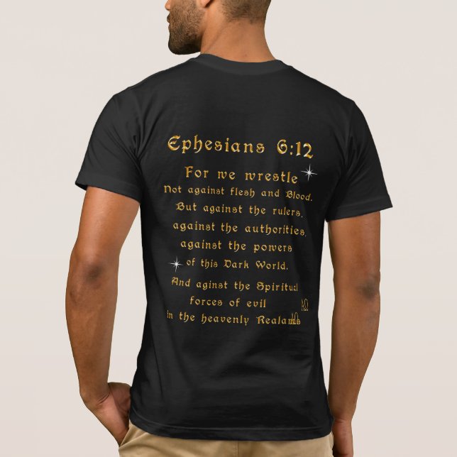 T-shirt Ne crains pas car je suis avec toi (Dos)