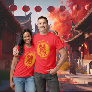 T-shirt Né dans l'année du Chien - Zodiac chinois