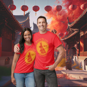 T-shirt Né dans l'année du lapin - Zodiaque chinois
