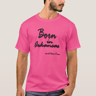 T-shirt Né dans l'Arkansas, État américain, Nature, État N