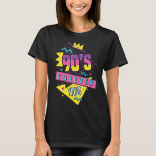 T-shirt Né Dans Les Années 90 Neuf Ans Retro Pour Toujours