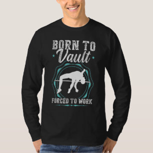 T-shirt Né Dans Un Quartier Forcé À Travailler Pole Jumpin