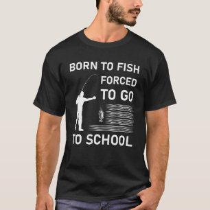 T-shirt né de poissons forcés d'aller à l'école