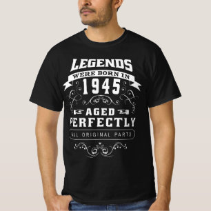 T-shirt Né en 1945 anniversaire vintage