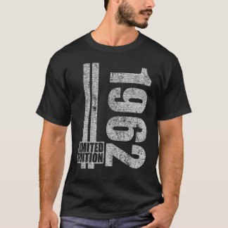 T-shirt Né en 1962 Anniversaire pour hommes