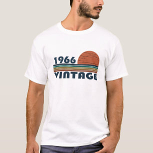 T-shirt Né en 1966 anniversaire vintage