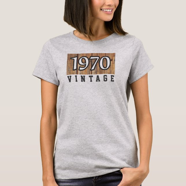 T-shirt Né en 1970 (Devant)