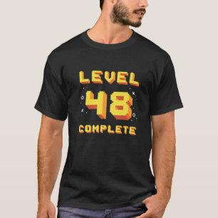 T-shirt Né En 1973 Niveau 48 Complet 48E Anniversaire Rétr