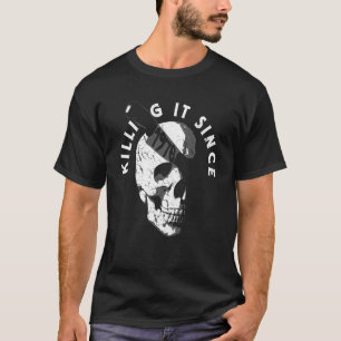 T-shirt Né En 1978 Année De Naissance Crâne gothique Anniv