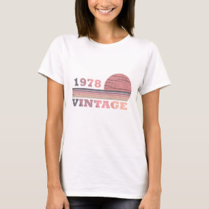 T-shirt né en 1978 cadeau d'anniversaire vintage