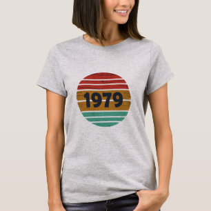 T-shirt Né en 1979 cadeau d'anniversaire vintage
