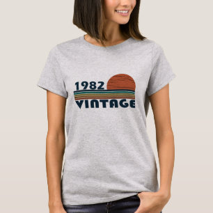 T-shirt Né en 1982 cadeau d'anniversaire vintage