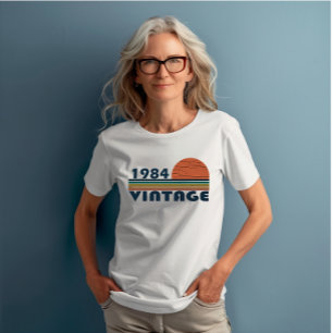 T-shirt né en 1984 cadeau d'anniversaire vintage