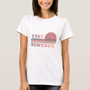 T-shirt né en 1987 anniversaire vintage