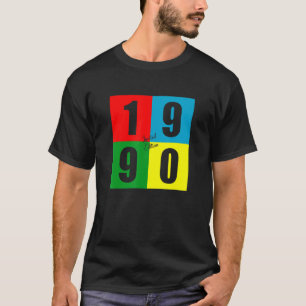 T-shirt Né En 1990 Retro Vintage 32e Anniversaire