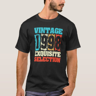T-shirt Né En 1998 Anniversaire Sélection Exquise Faite En