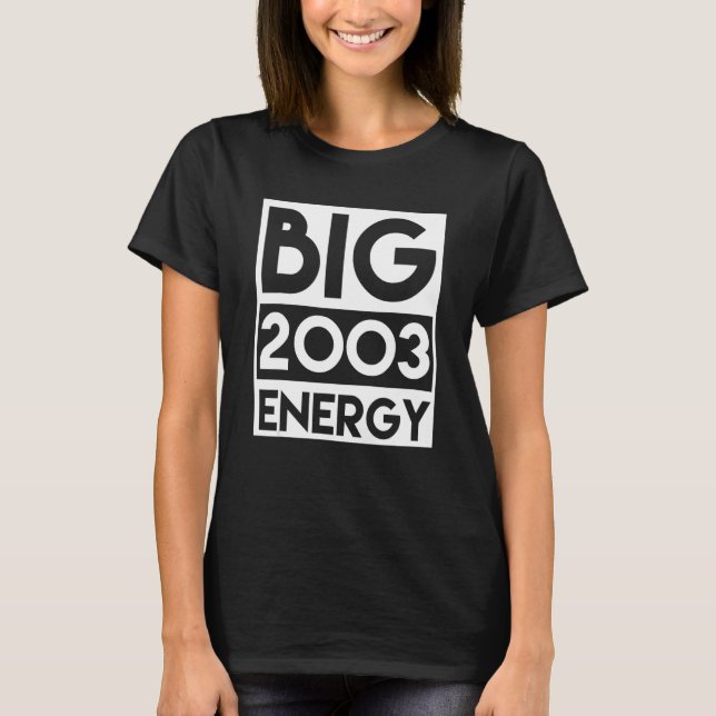 T-shirt Né En 2003 Anniversaire Chemise 20 Anniversaire 20 (Devant)