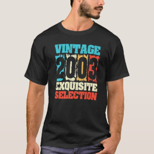 T-shirt Né En 2003 Anniversaire Sélection Exquise Faite En