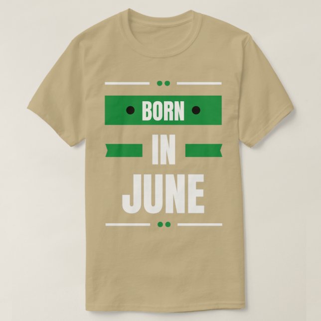 T-shirt Né en juin (Design devant)