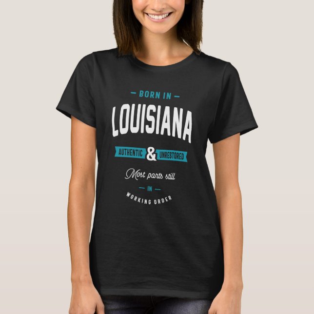 T-shirt Né En Louisiane (Devant)