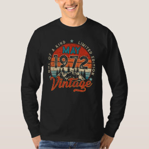 T-shirt Né En Mai 1972 50e Anniversaire