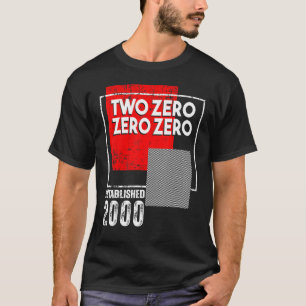 T-shirt Né en ou Vintage 2000 pour les femmes hommes