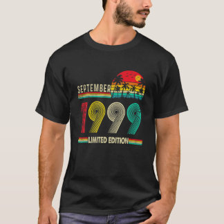 T-shirt Né En Septembre 1999 22 Ans 22E Anniversaire