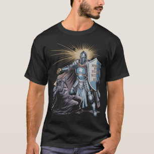 T-shirt Ne faites pas la paix avec le mal Archange Michel