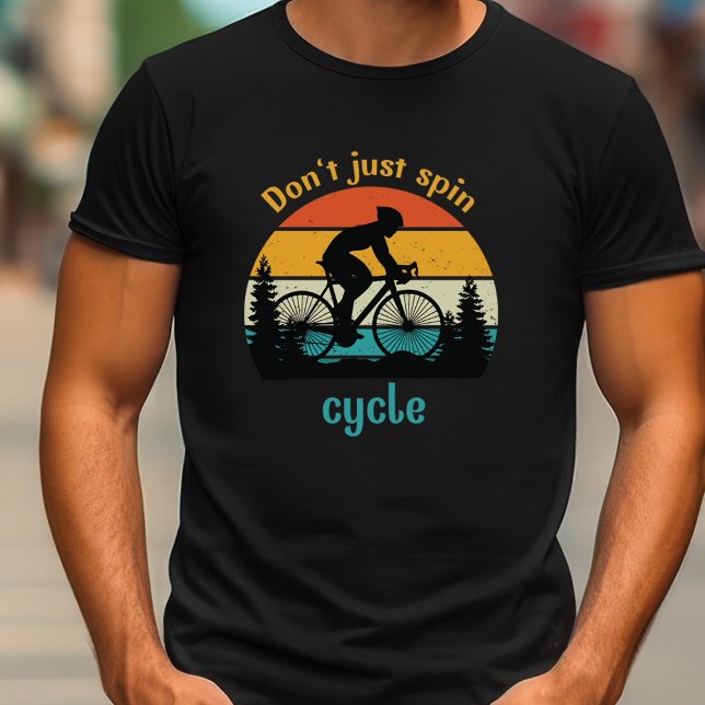 T-shirt ne faites pas que tourner le vélo de montagne (Créateur téléchargé)
