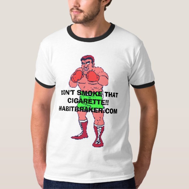 T-SHIRT NE FUMEZ PAS CETTE CIGARETTE ! ! , NE FUMEZ PAS (Devant)