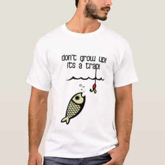 T-shirt Ne grandissez pas le tee - shirt court de douille