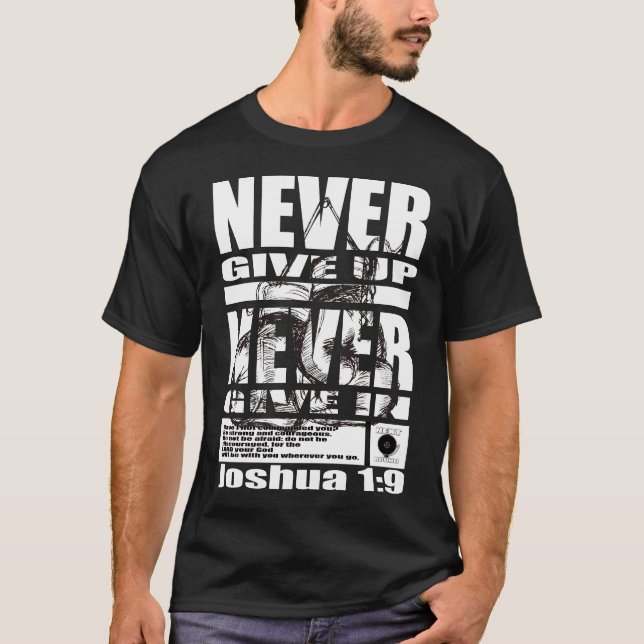 T-SHIRT NE JAMAIS ABANDONNER... (Devant)
