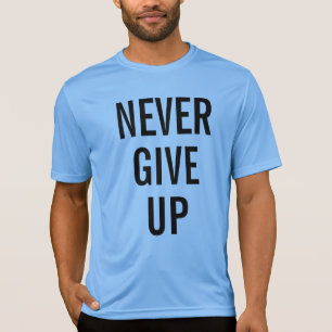 T-shirt Ne jamais abandonner les hommes élégant Carolina b