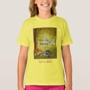 T-shirt Ne jamais cesser de croire Berger Chiot Inspiratio