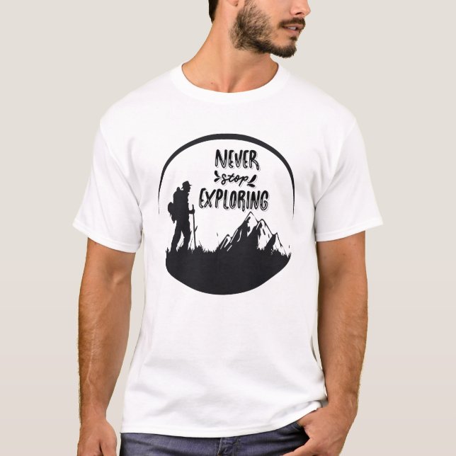 T-shirt Ne jamais cesser d'explorer (Devant)