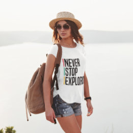 T-shirt Ne jamais cesser d'explorer
