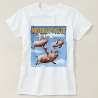 T-shirt Ne jamais dire jamais - Illustration de vol de coc