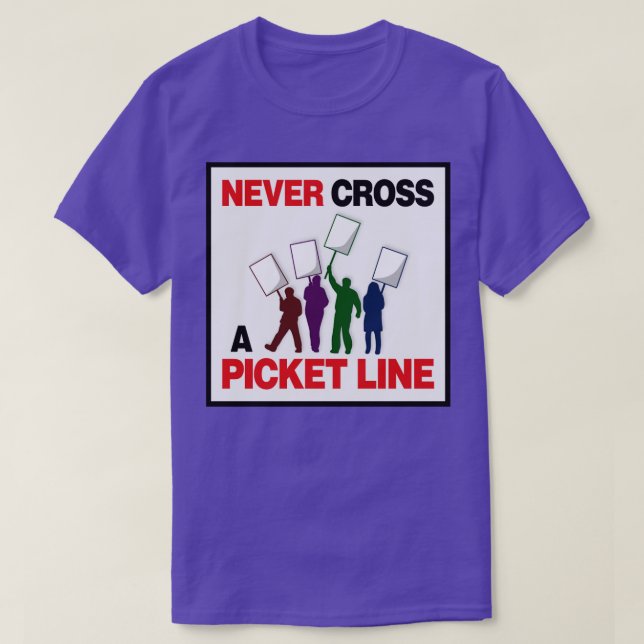 T-shirt Ne jamais franchir un ticket Droits des travailleu (Design devant)