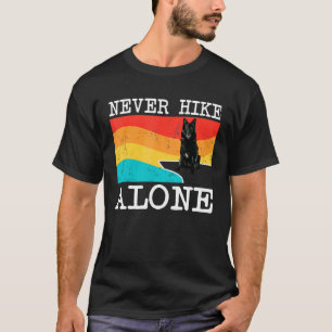 T-shirt Ne jamais marcher seul Berger belge Randonnée grap