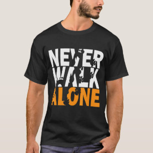 T-shirt Ne jamais marcher seul chien animal chien propriét