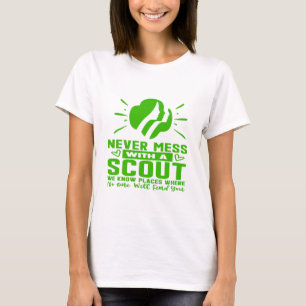 T-shirt Ne Jamais Mess Avec Un Scout