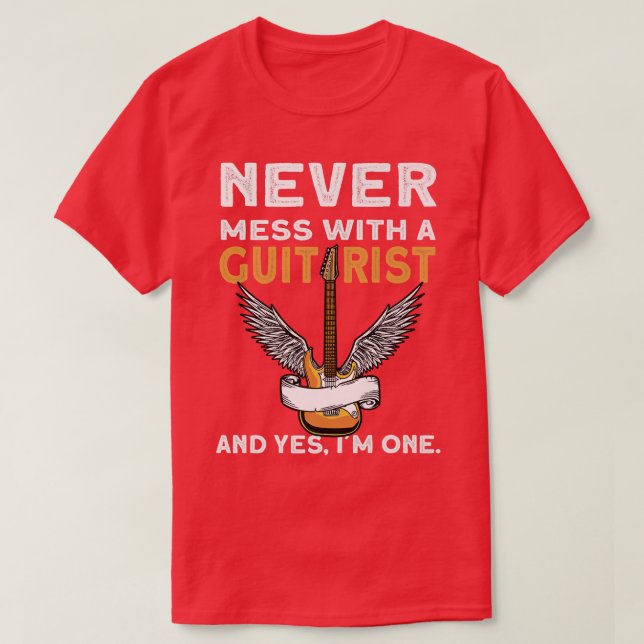 T-shirt Ne jamais perdre avec un guitaristeElectronic Rock (Design devant)