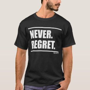 T-shirt Ne jamais Regret Bodybuilding Gains Gainz Fitness