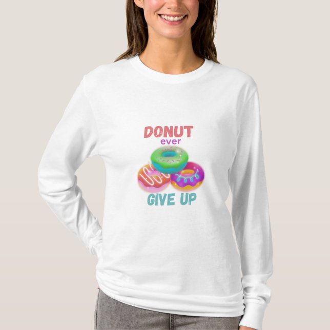 T-shirt Ne jamais renoncer (Devant)